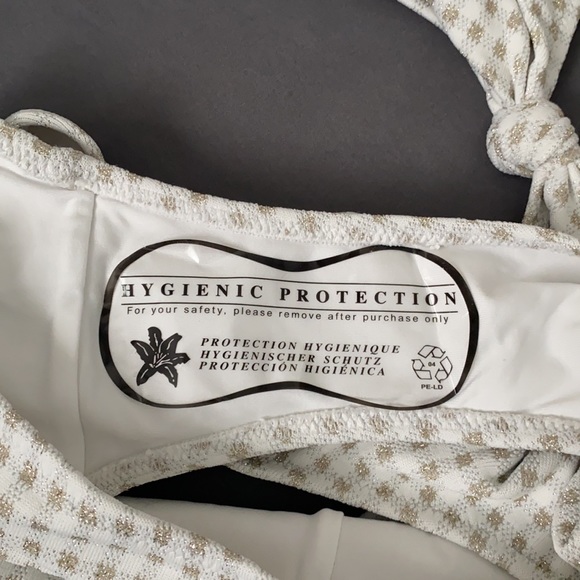 Solid & Striped The Bailey Lurex Gingham Cutout One Piece Swimsuit Size L NWT - Picture 7 of 12